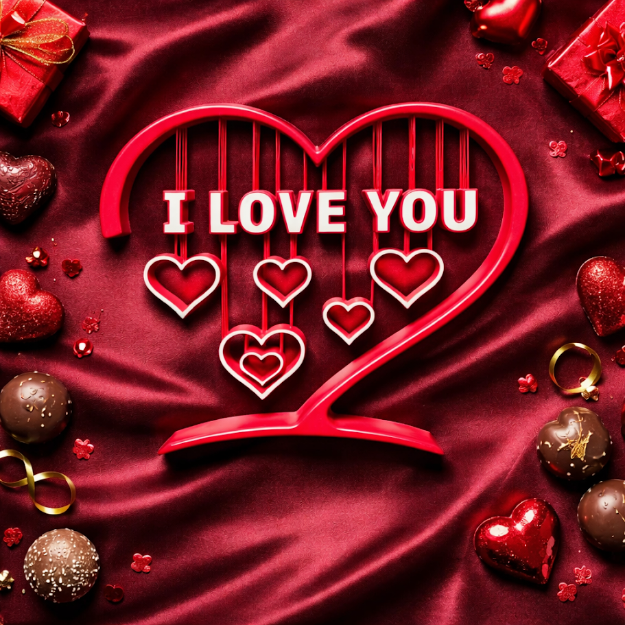 ❤️ Dekorativno srce I Love You