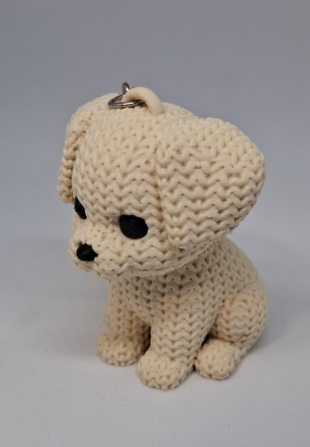 Štrikani kuža – obesek za ključe 🧶🐾 V 6,5 cm